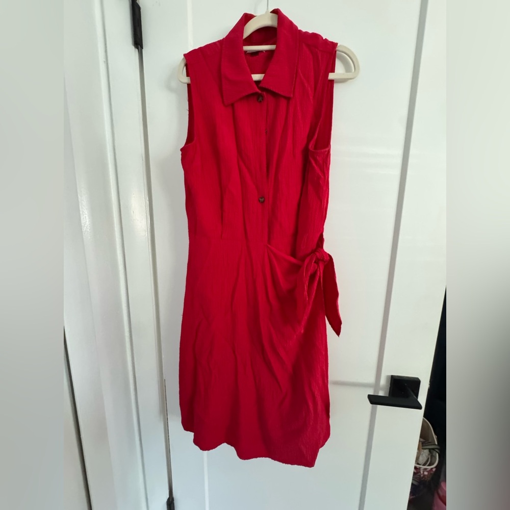 Calvin Klein  Red Sleeveless Dress